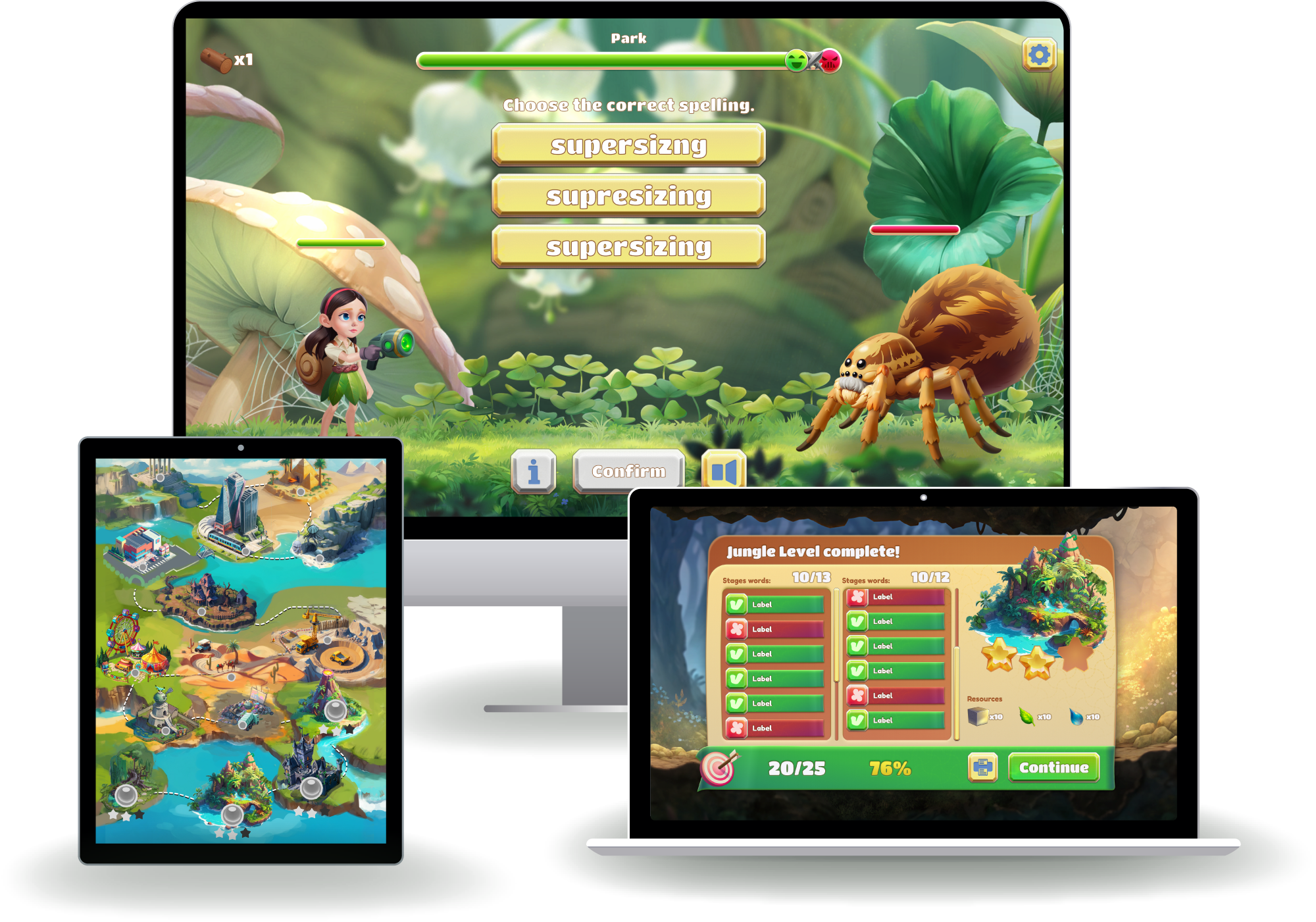 Morphs Game Screens