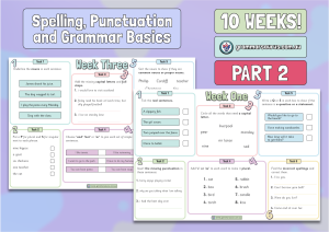 Year 5/6 Spelling, Punctuation and Grammar 10 week Pack – The Basics II