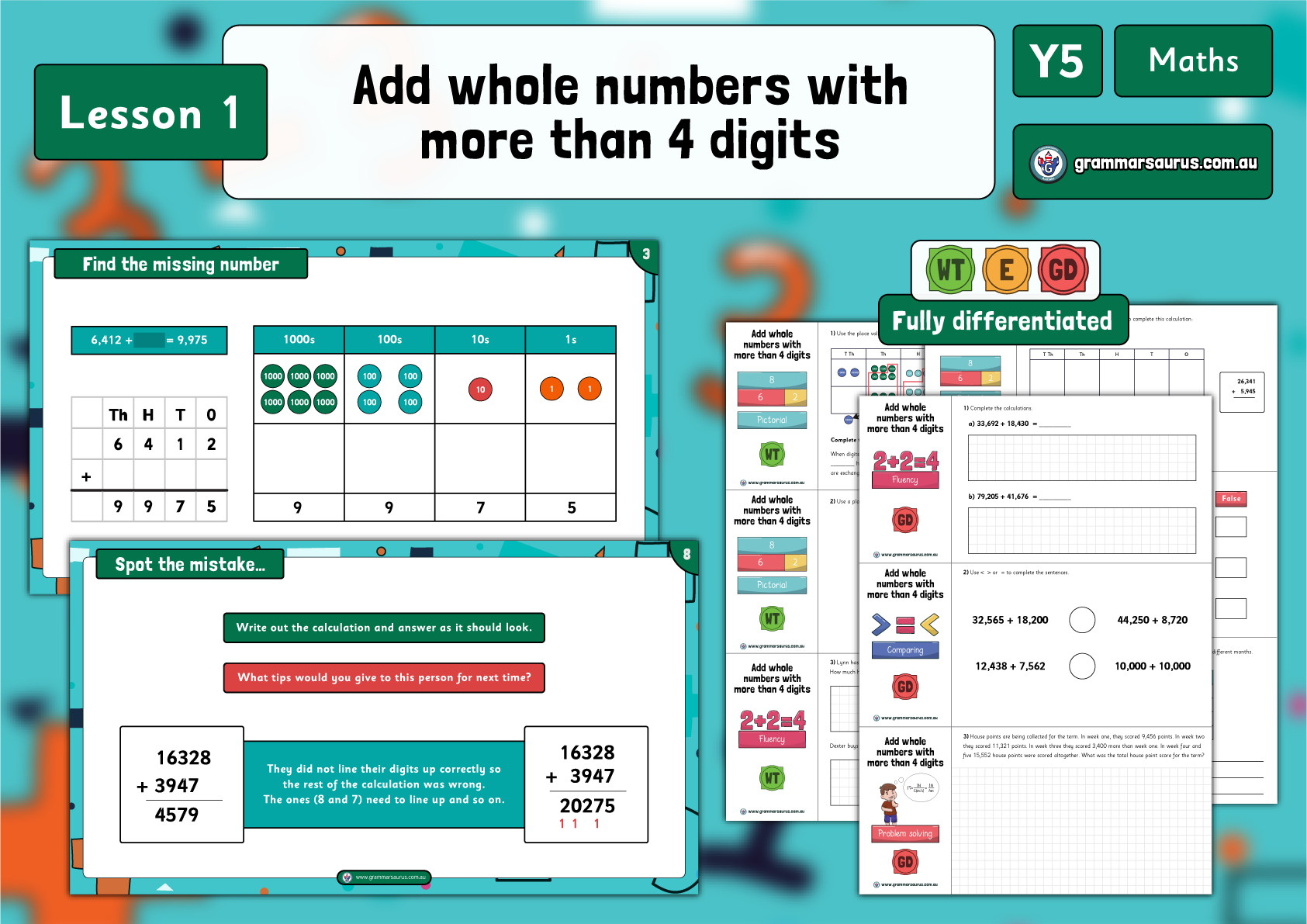 Year 5 Maths – Addition and Subtraction – Add whole numbers with more ...