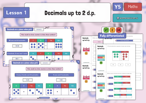 Year 5 Maths - Decimals Part 1 - Decimals up to 2 d.p - Lesson 1 ...
