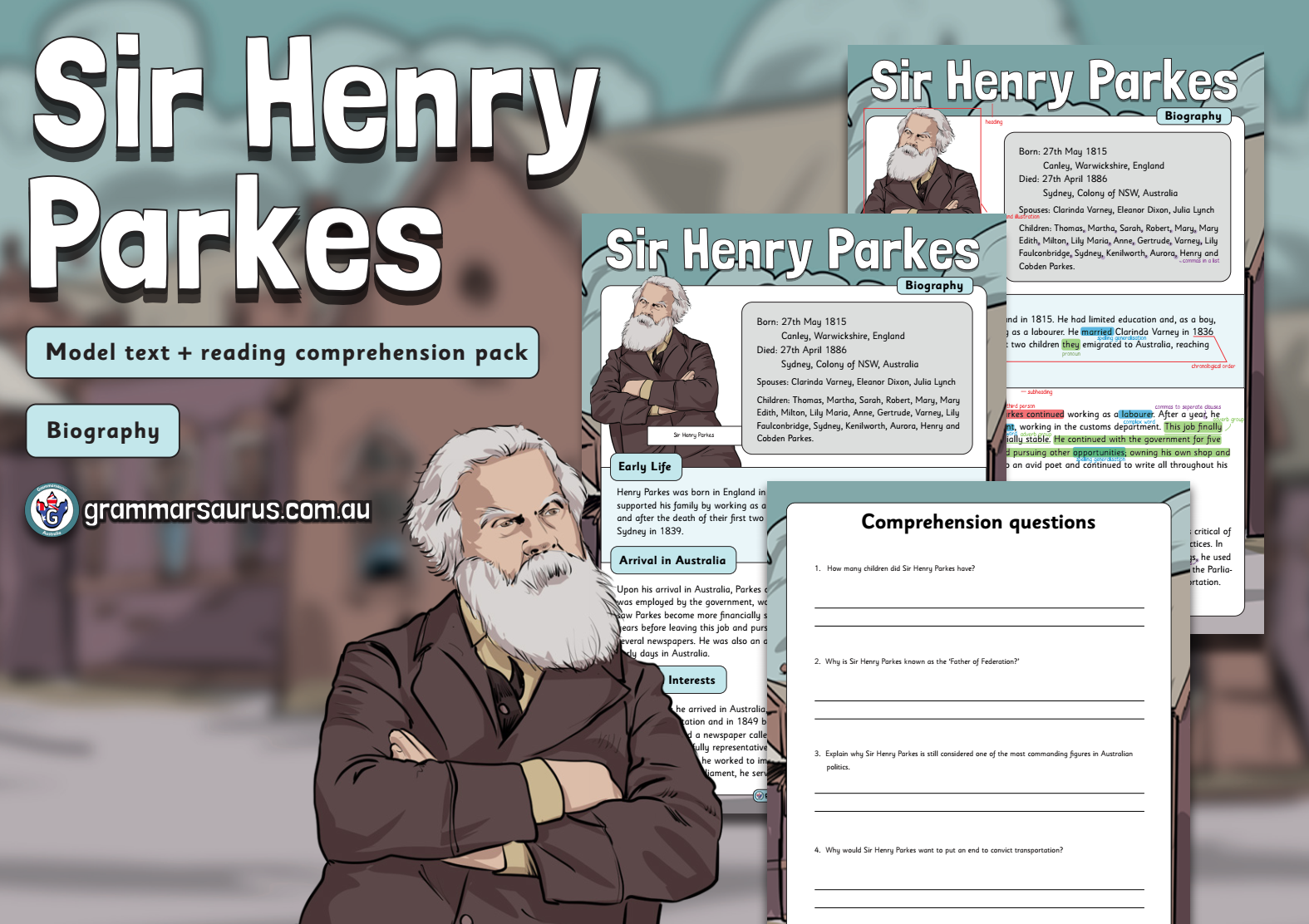Year 6 Model Text Recount Sir Henry Parkes (Biography