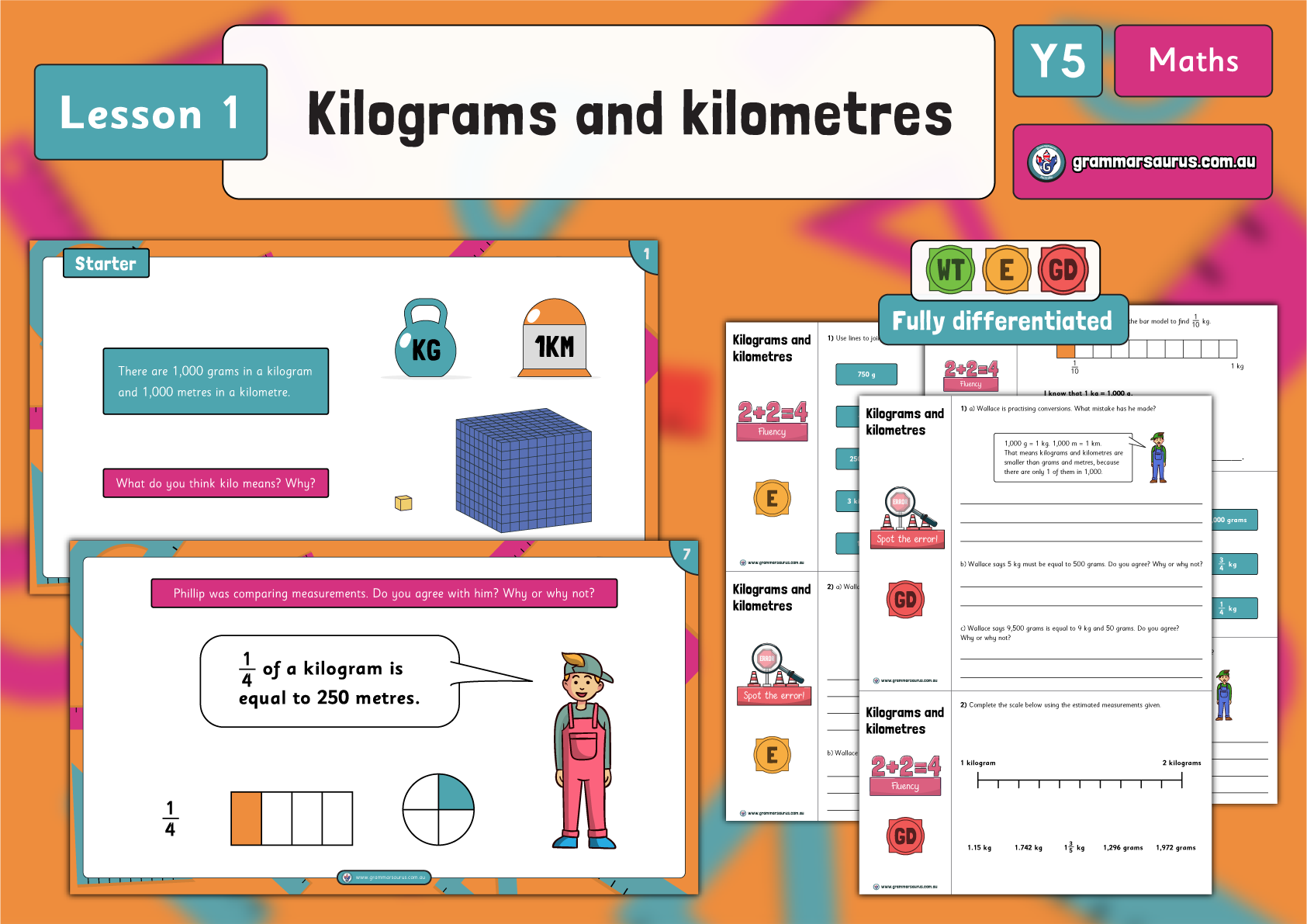 Year 5 Converting Units – Kilograms and kilometres – Lesson 1 ...
