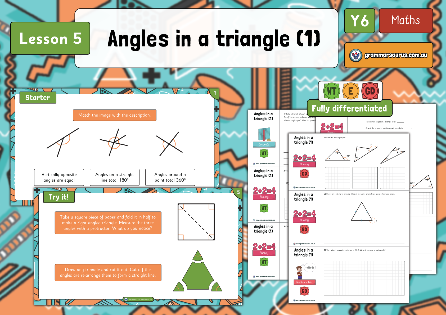 Year 6 Properties of Shape – Angles in a triangle (1) – Lesson 5 ...